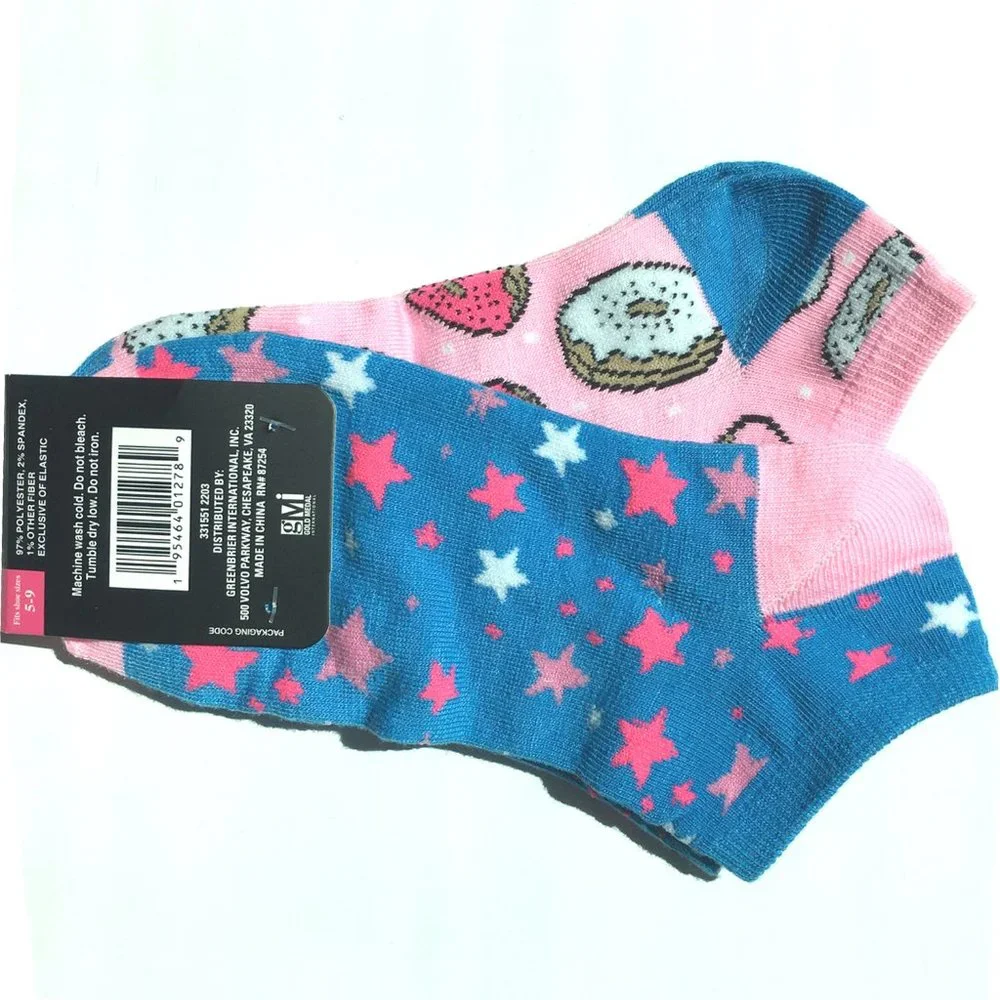 Sprinkles Donut + Star Socks